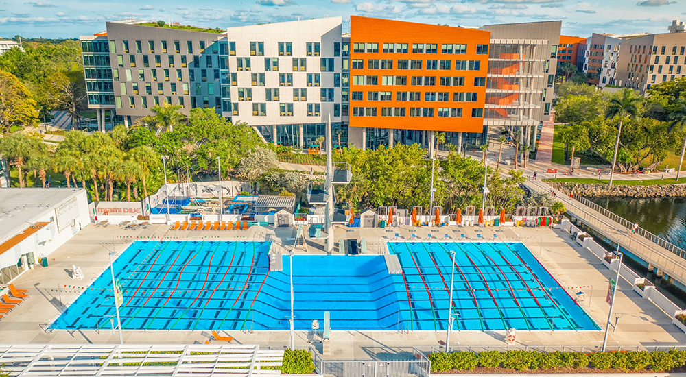Pool at University of Miami's Lakeside Village