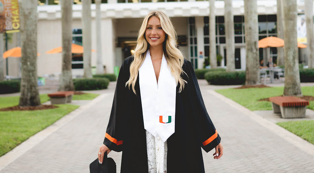 Alix Earle at the University of Miami