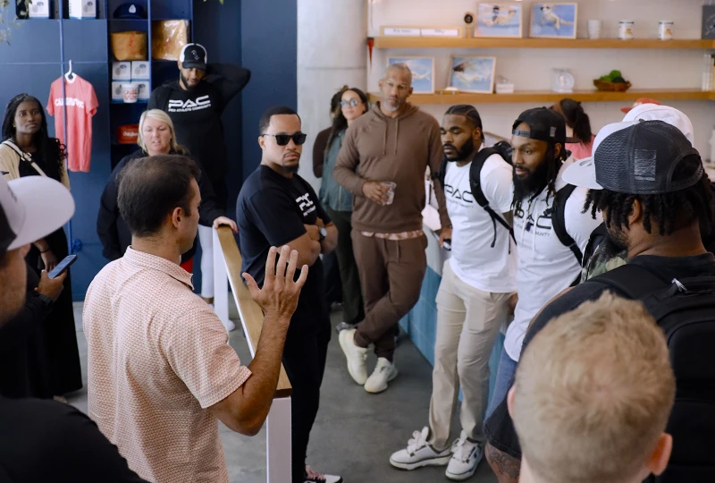 PAC Students meeting with their mentor during an onsite visit